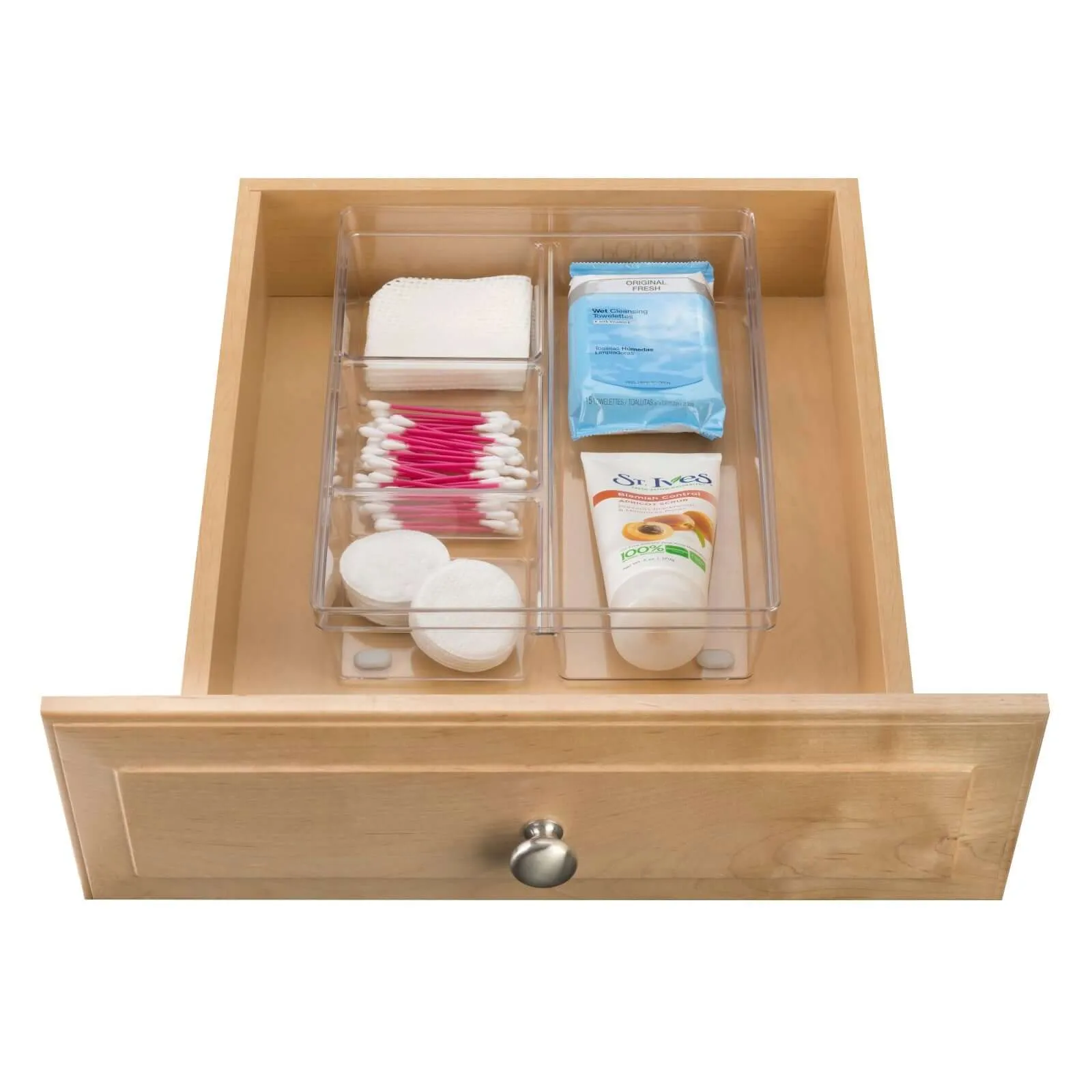 4-Compartment Clear Tray