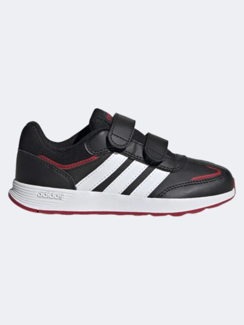 Adidas Tensaur Switch Cf Ps-Boys Sportswear Shoes Black/White/Scarlet