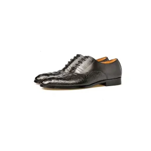 AlliLuxe Exotic Carved Leather Brogue Dress Shoes