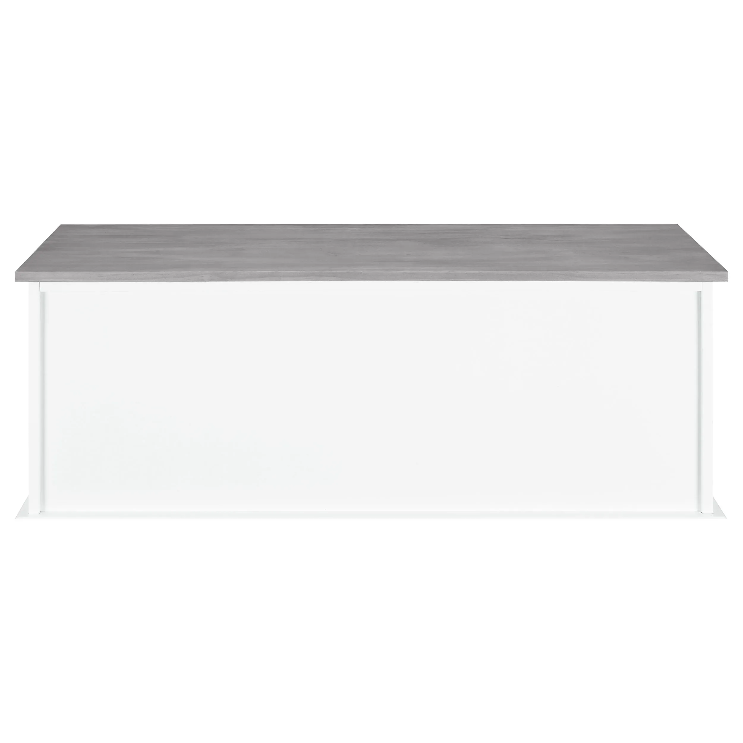 Alma 3-drawer Storage Bench White and Weathered Grey