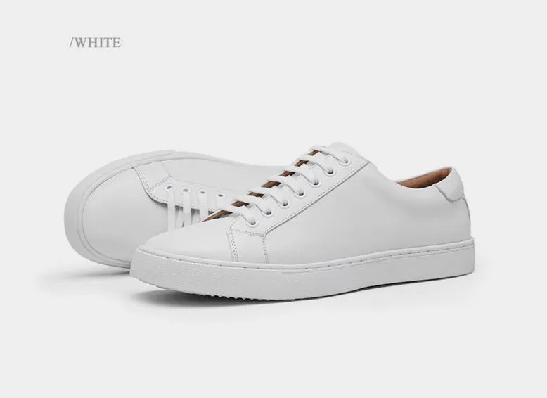 Antonios Genuine Leather White Shoes