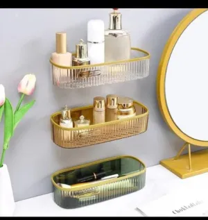 Bathroom Acrylic Wall Mounted Storage Organizer