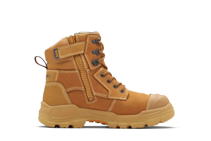 Blundstone | Rotoflex Max Steel Wheat Vibram sole Zip sided safety boot | 9090