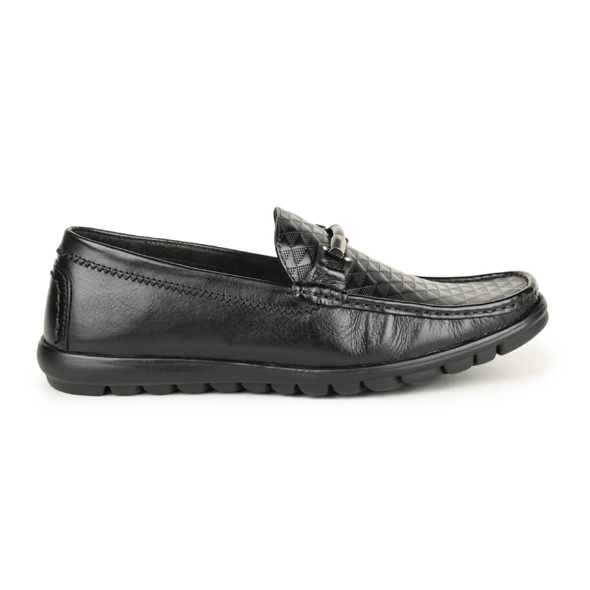 Britmen 9121 Men's Textured Horsebit Loafers