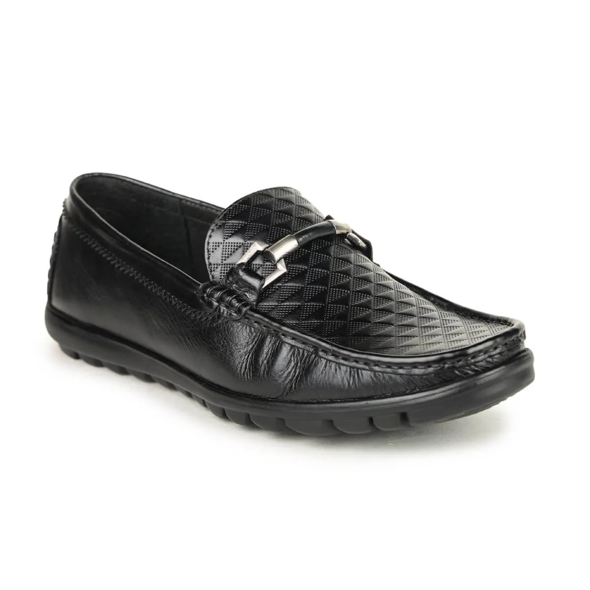 Britmen 9121 Men's Textured Horsebit Loafers