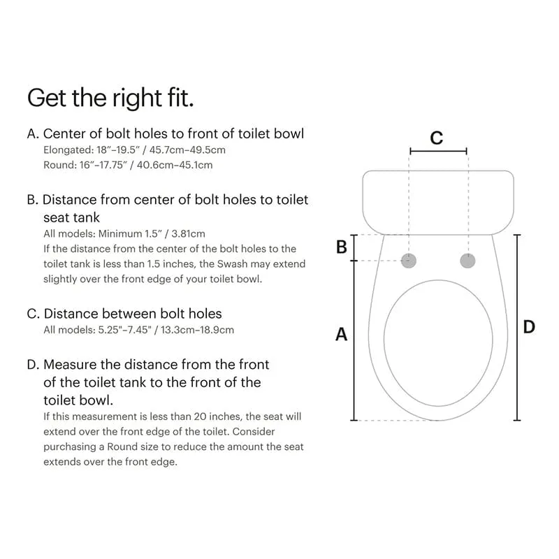 Brondell Swash DR802 Bidet Toilet Seat