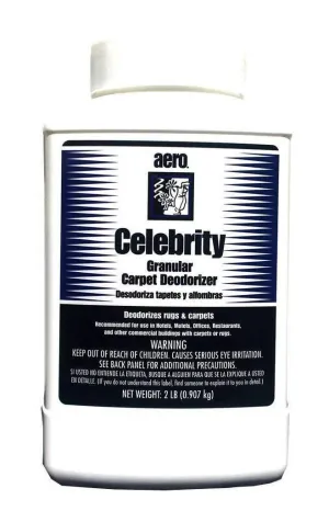 Carpet Freshener & Deodorizer Powder Spring Fresh Fragrance, 2lbs Bottle, Celebrity Aero 716948PA, Box of 24