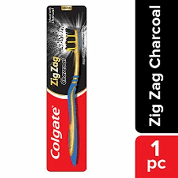 COLGATE ZIG ZAG CHARCOAL MEDIUM T/B