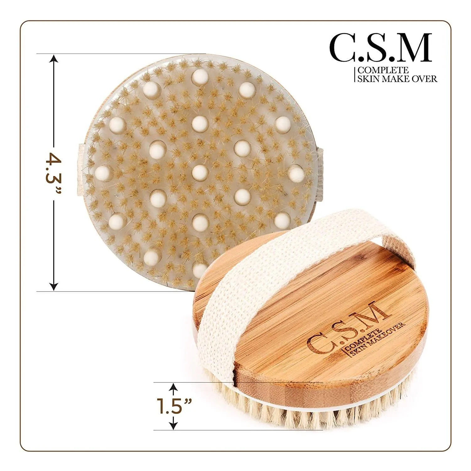 C.S.M. Body Brush for Wet or Dry Brushing