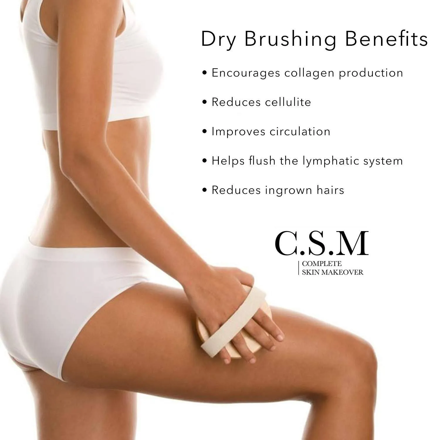 C.S.M. Body Brush for Wet or Dry Brushing