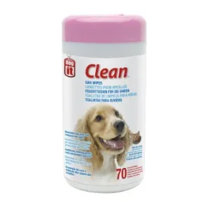 Dogit Ear Wipes Unscented 70pcs