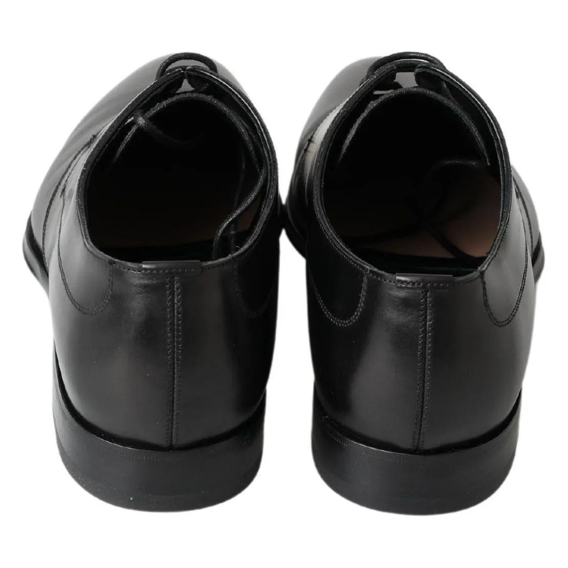 Dolce & Gabbana Classic Black Leather Derby Shoes