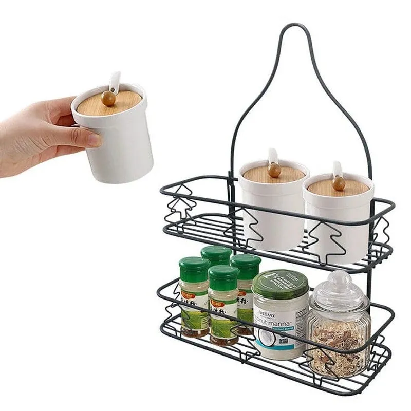 Double Layer Durable Bathroom Rack