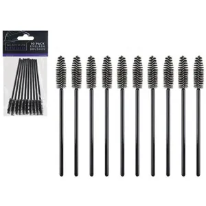 Eyelash Mascara Brushes - 10 Pack Makeup Applicators Disposable Spiral Wand