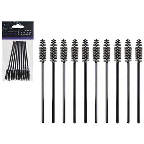 Eyelash Mascara Brushes - 10 Pack Makeup Applicators Disposable Spiral Wand