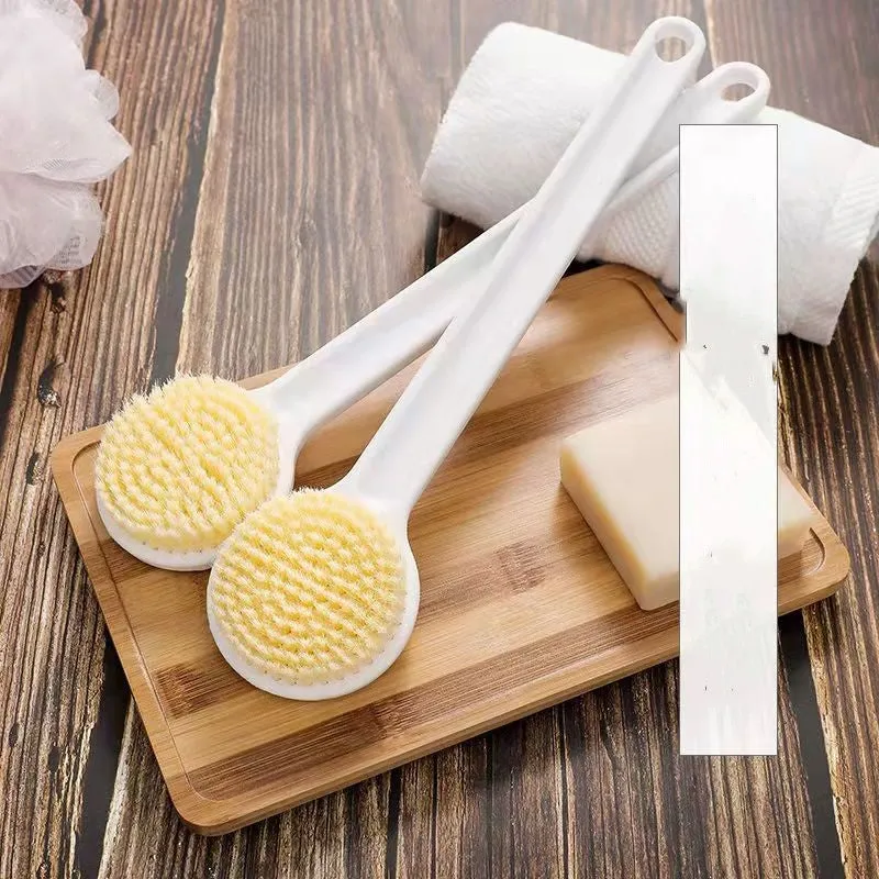 Japanese Style Long Handle Massage Brush Bathroom Scrub Bath Nylon Soft Hair