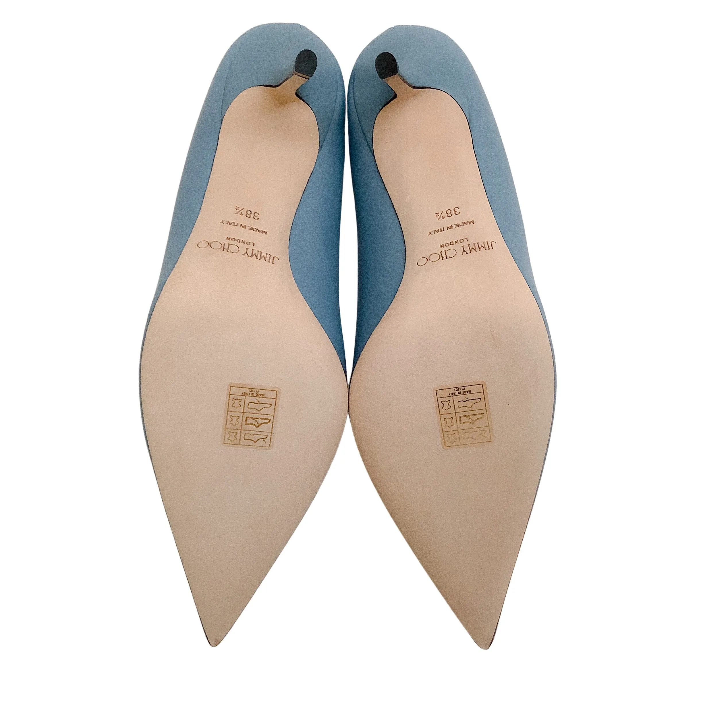 Jimmy Choo Smoky Blue Leather Love 85 Pumps