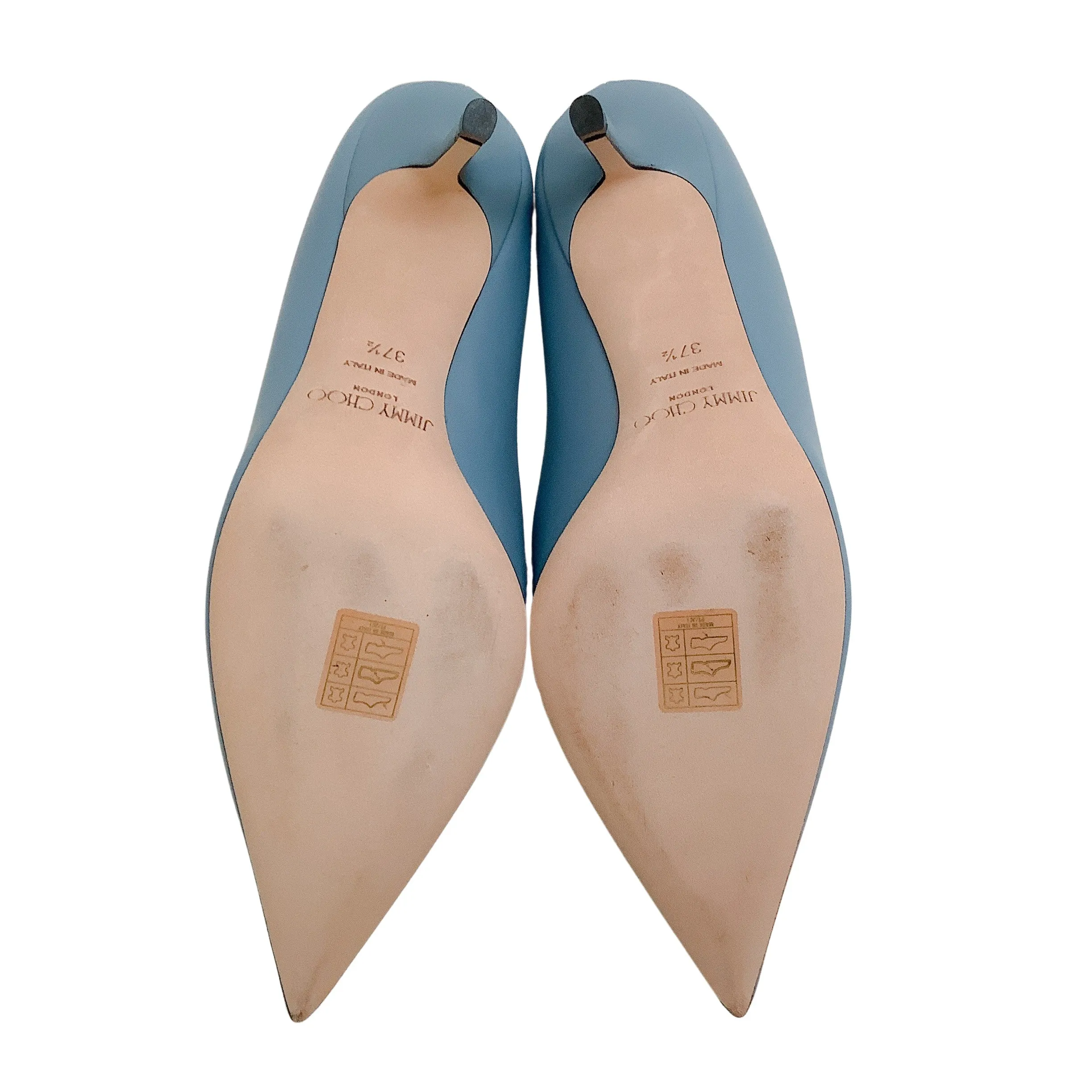 Jimmy Choo Smoky Blue Leather Love 85 Pumps