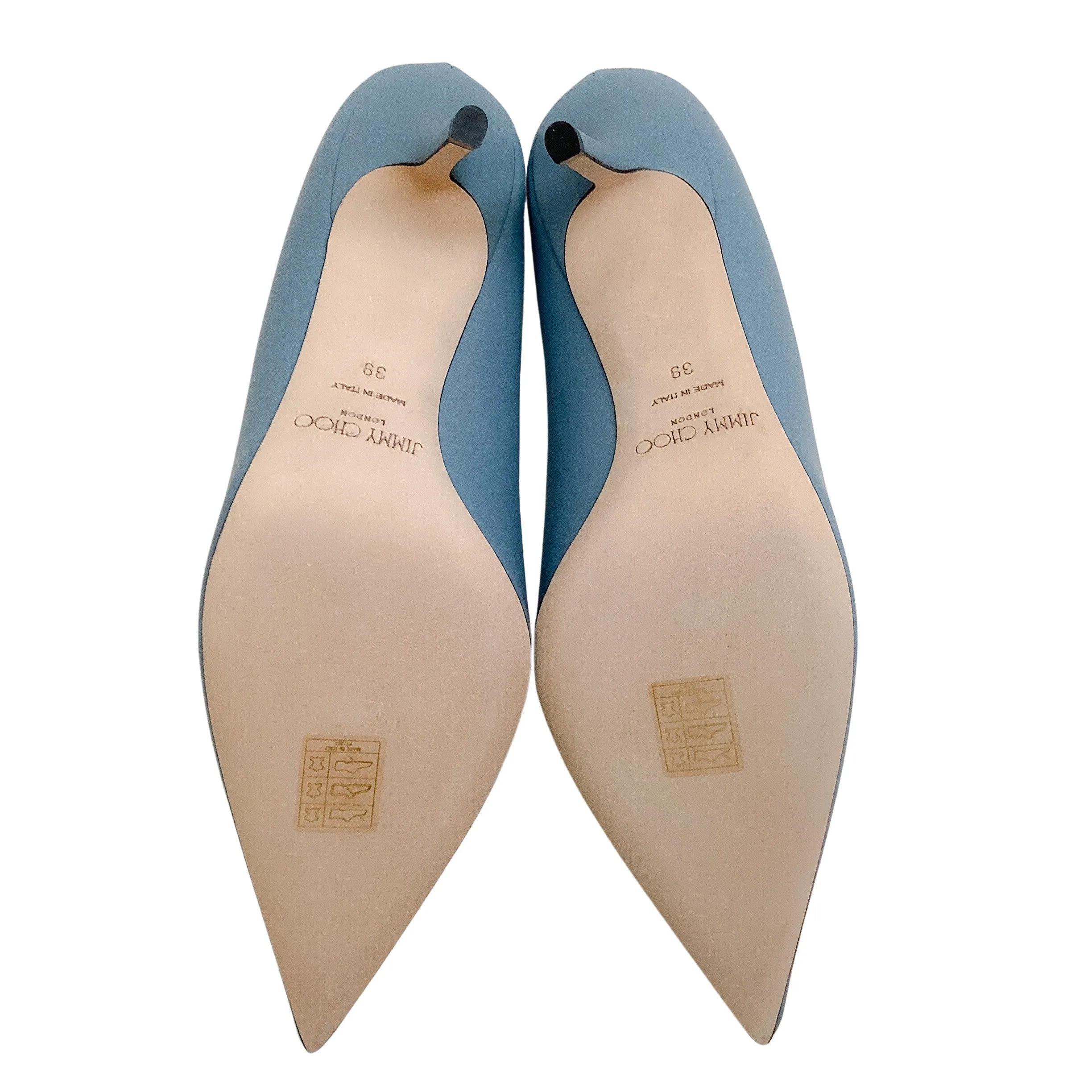 Jimmy Choo Smoky Blue Leather Love 85 Pumps