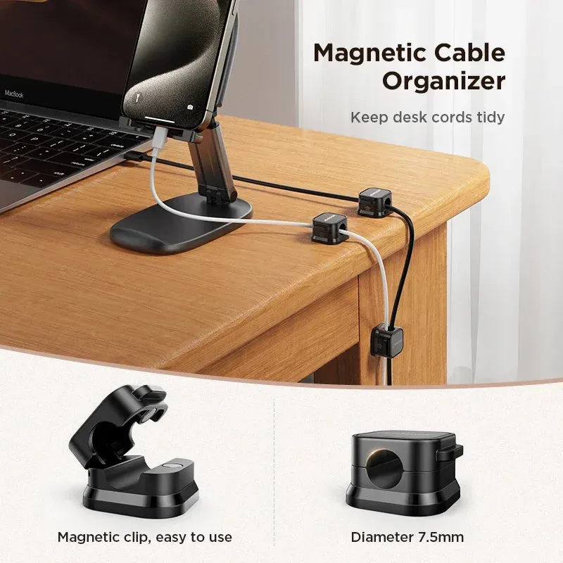 Keep Cables Neat with Magnetic Cable Clips Under Desk Cable Organizer for Effortless Cable Management!