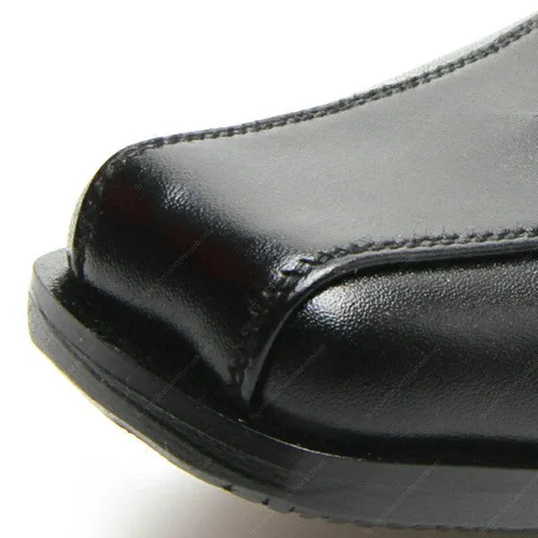 Black Flat Oxford City Leather Shoes