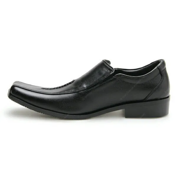 Black Flat Oxford City Leather Shoes