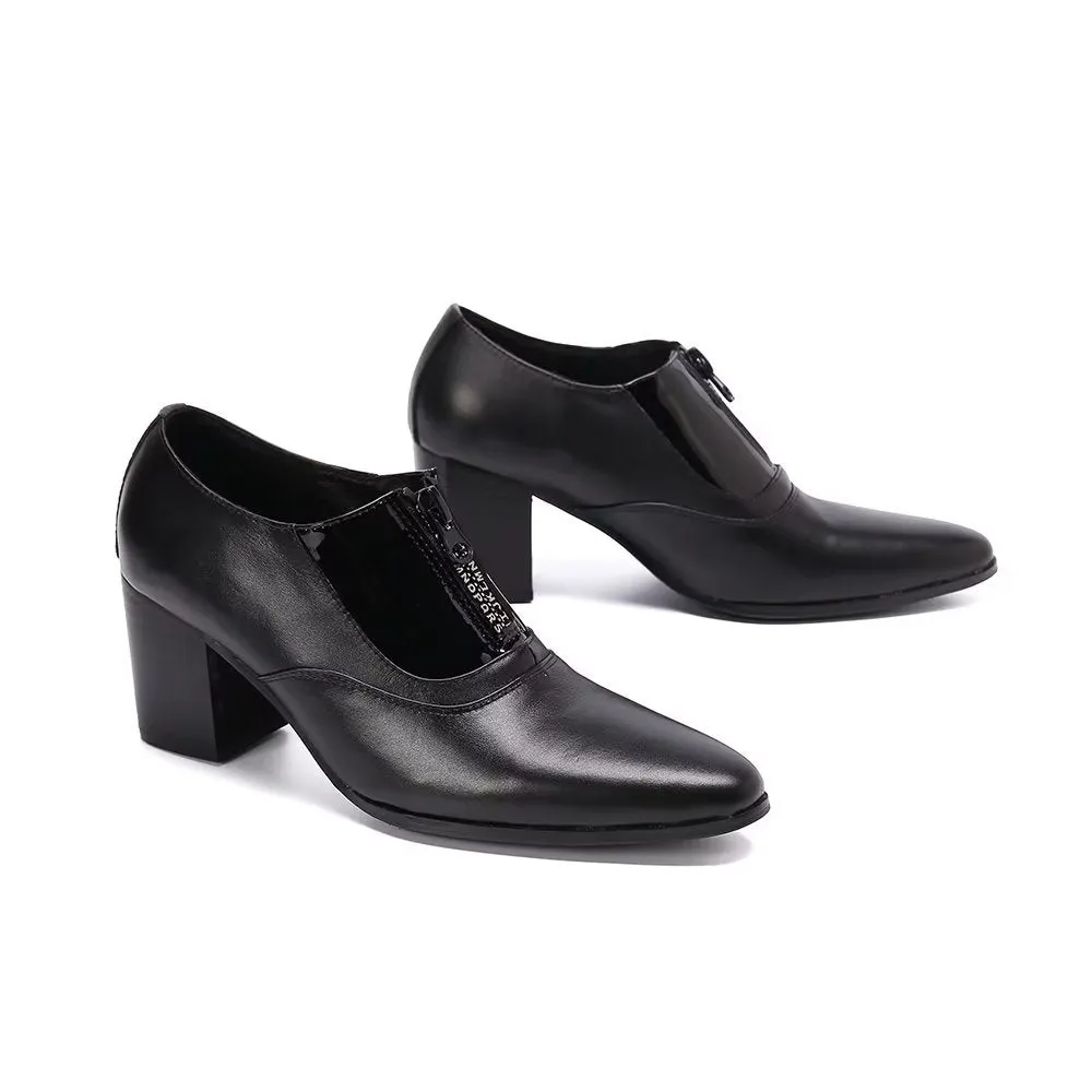 LeatherLux Elegance Pointed Toe Dress Shoes