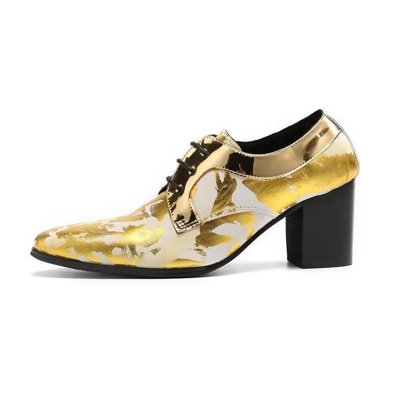 LuxeLeather Exotic Derby Dress Shoes