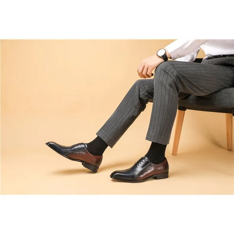 LuxePoint Exotic Brogue Dress Shoes