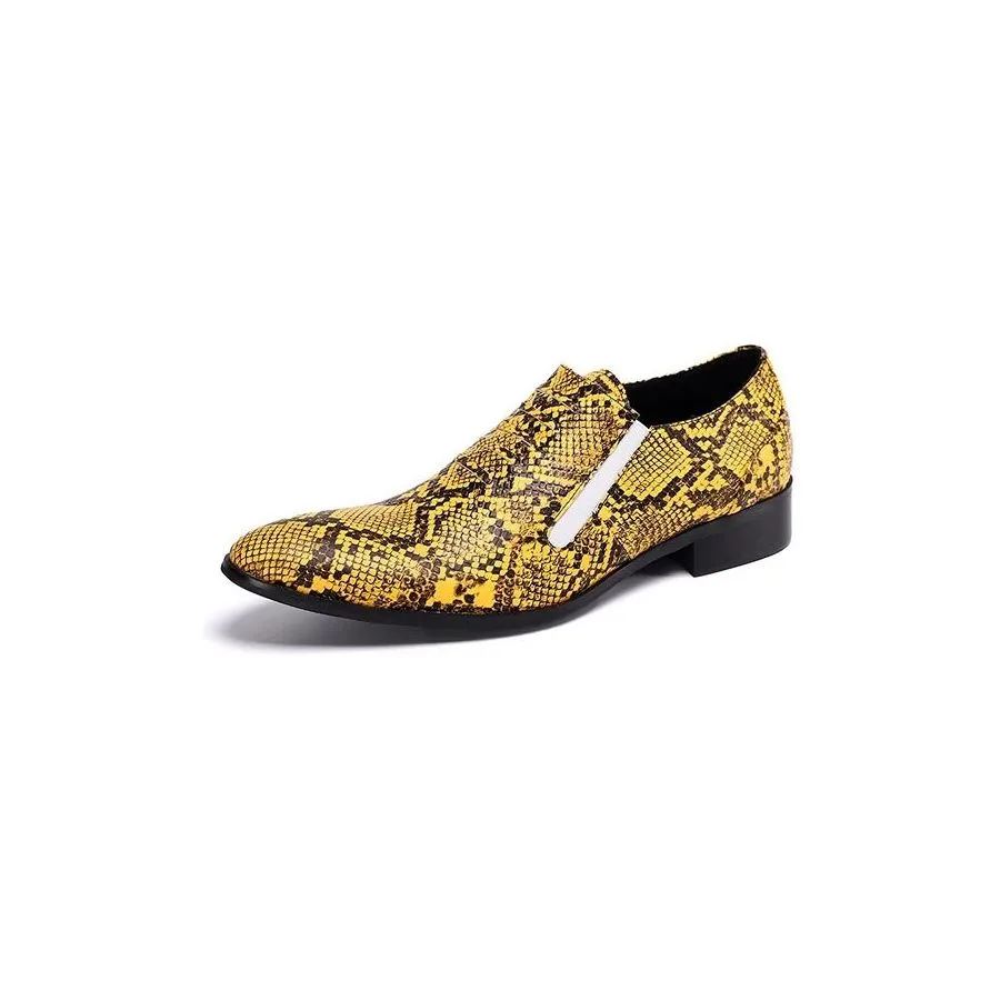 Luxury Exotic-Pattern Slip-on Smart Dress Shoes