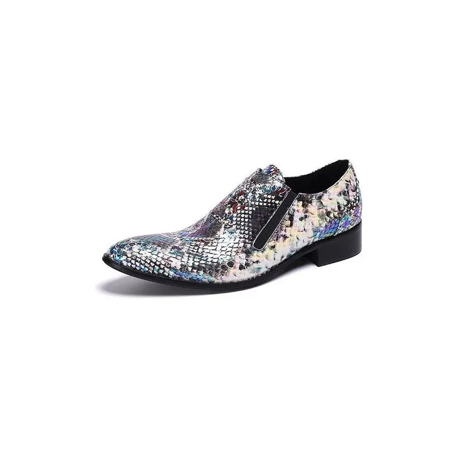 Luxury Exotic-Pattern Slip-on Smart Dress Shoes