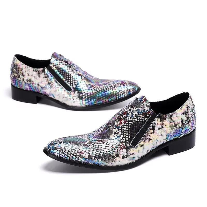 Luxury Exotic-Pattern Slip-on Smart Dress Shoes