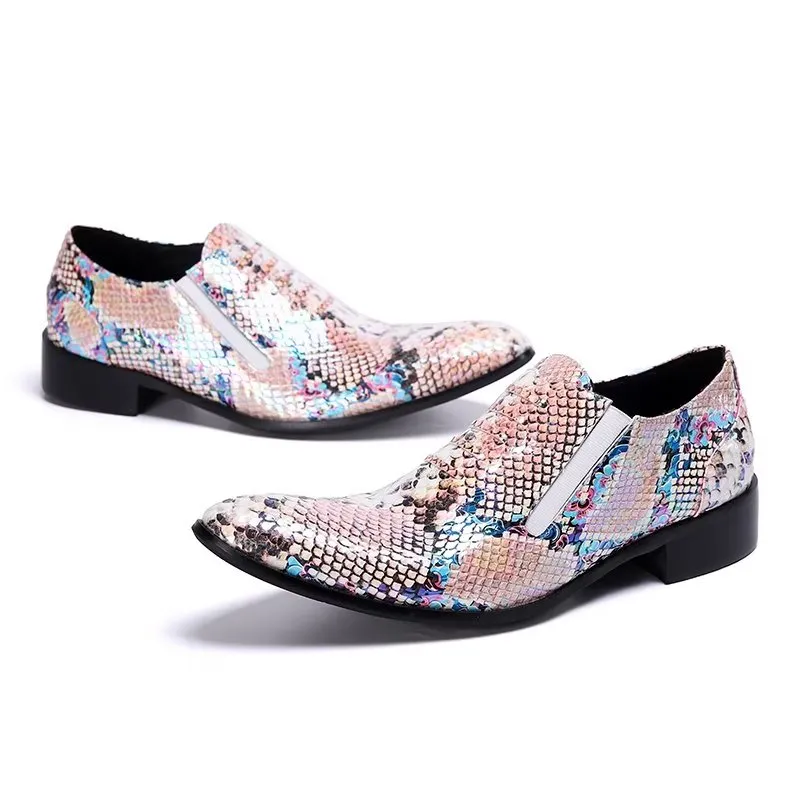 Luxury Exotic-Pattern Slip-on Smart Dress Shoes