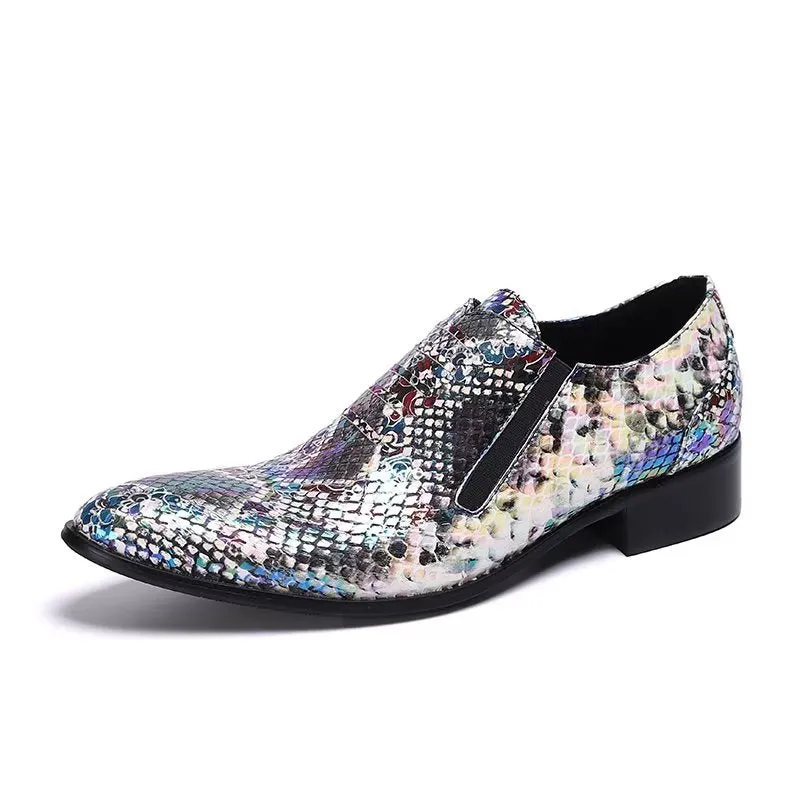 Luxury Exotic-Pattern Slip-on Smart Dress Shoes