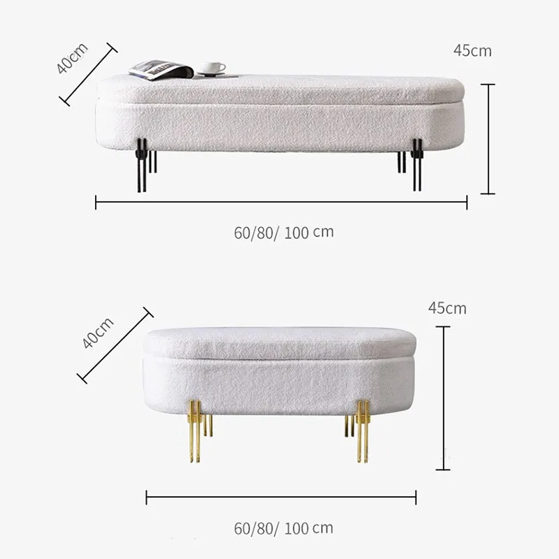 Luxury Storage Organizer Ottoman