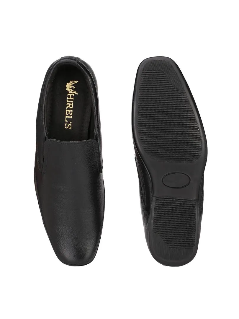 Men's Black Leather Slip On Formal Shoes