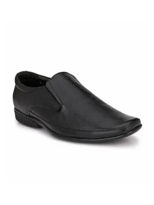 Men's Black Leather Slip On Formal Shoes