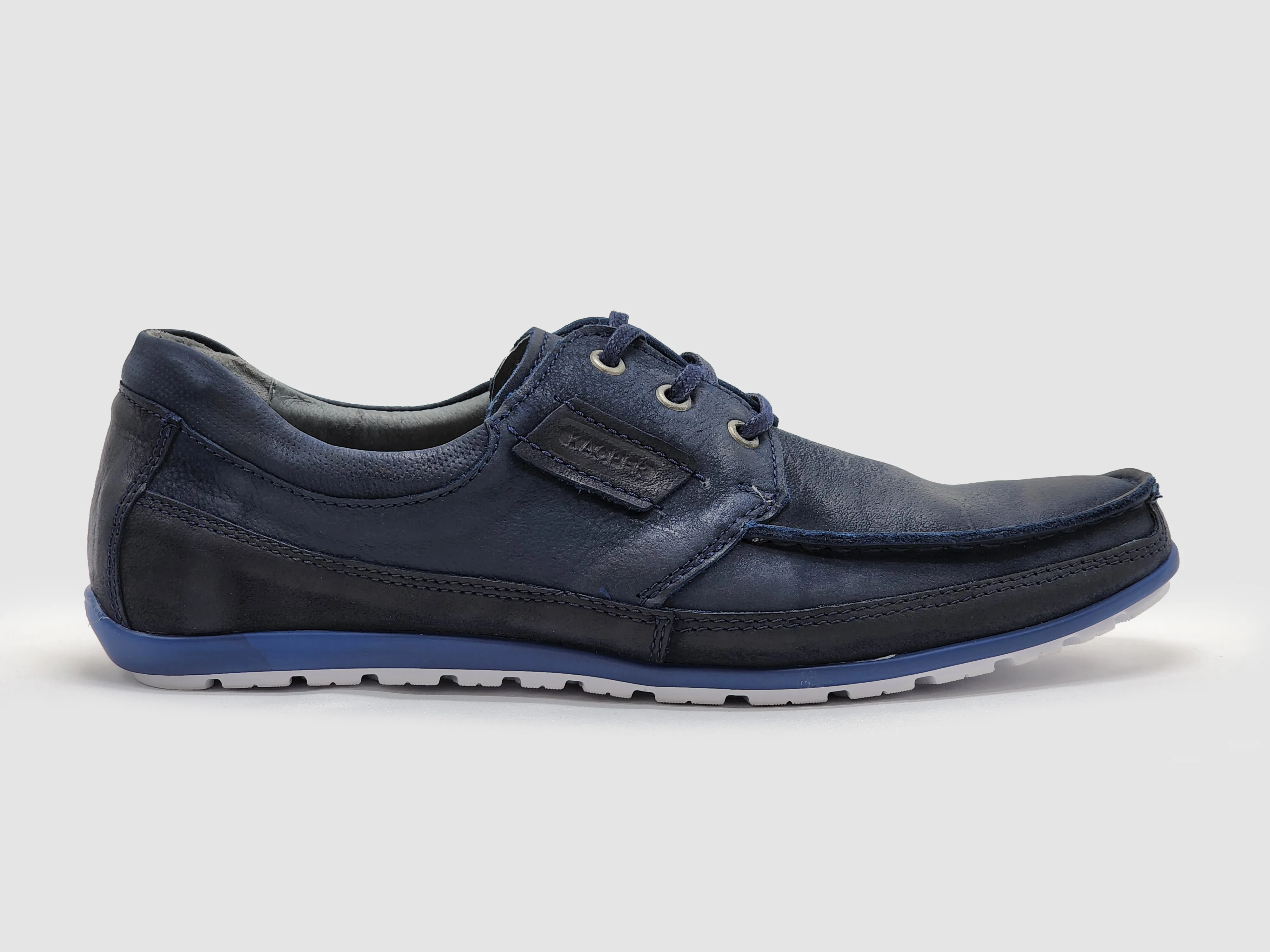 Men's Dockside Leather Boat Shoes - Navy