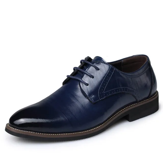 Merkmak Big Size  Oxfords Leather Men Shoes