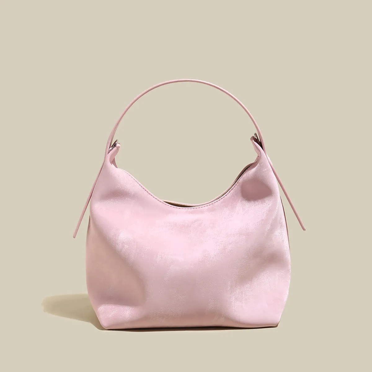 Minimalist Leather Hobo Bag