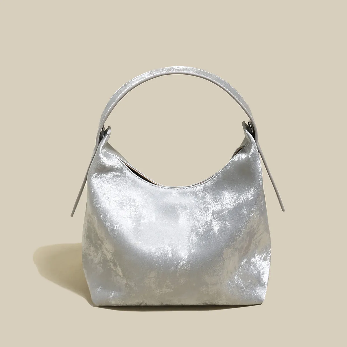 Minimalist Leather Hobo Bag