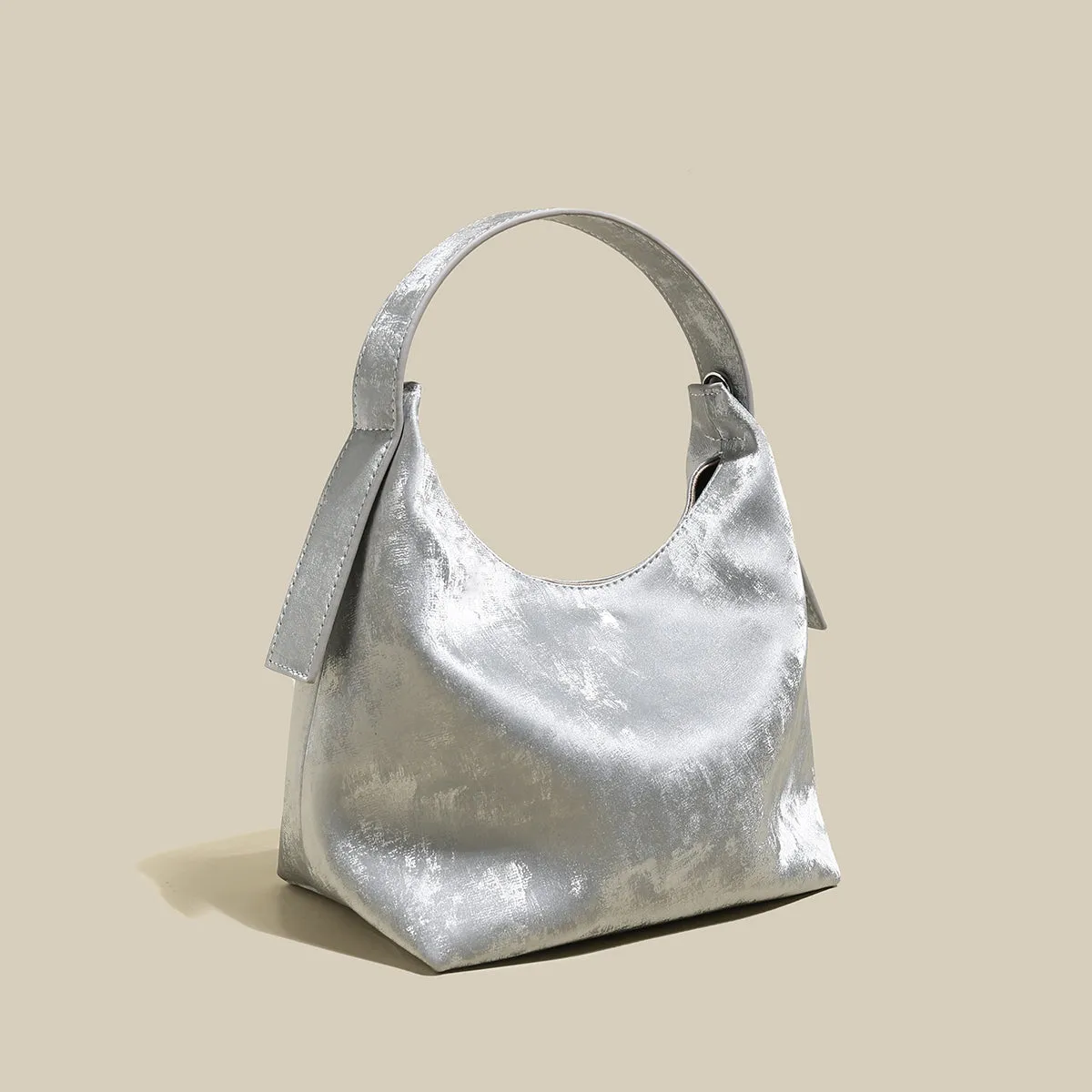 Minimalist Leather Hobo Bag