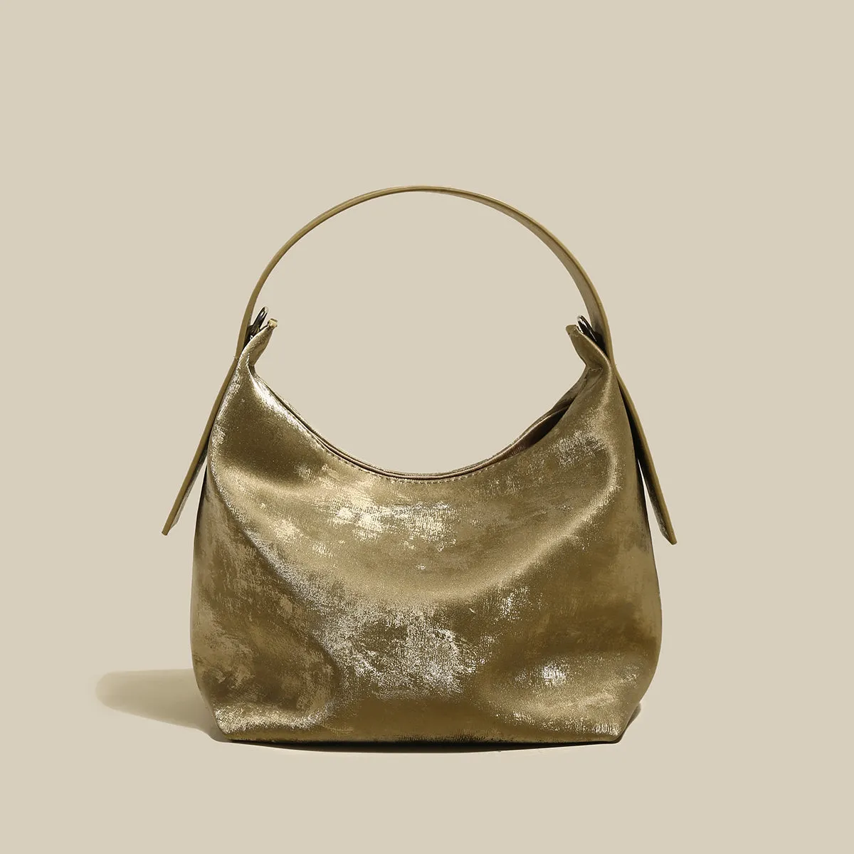 Minimalist Leather Hobo Bag