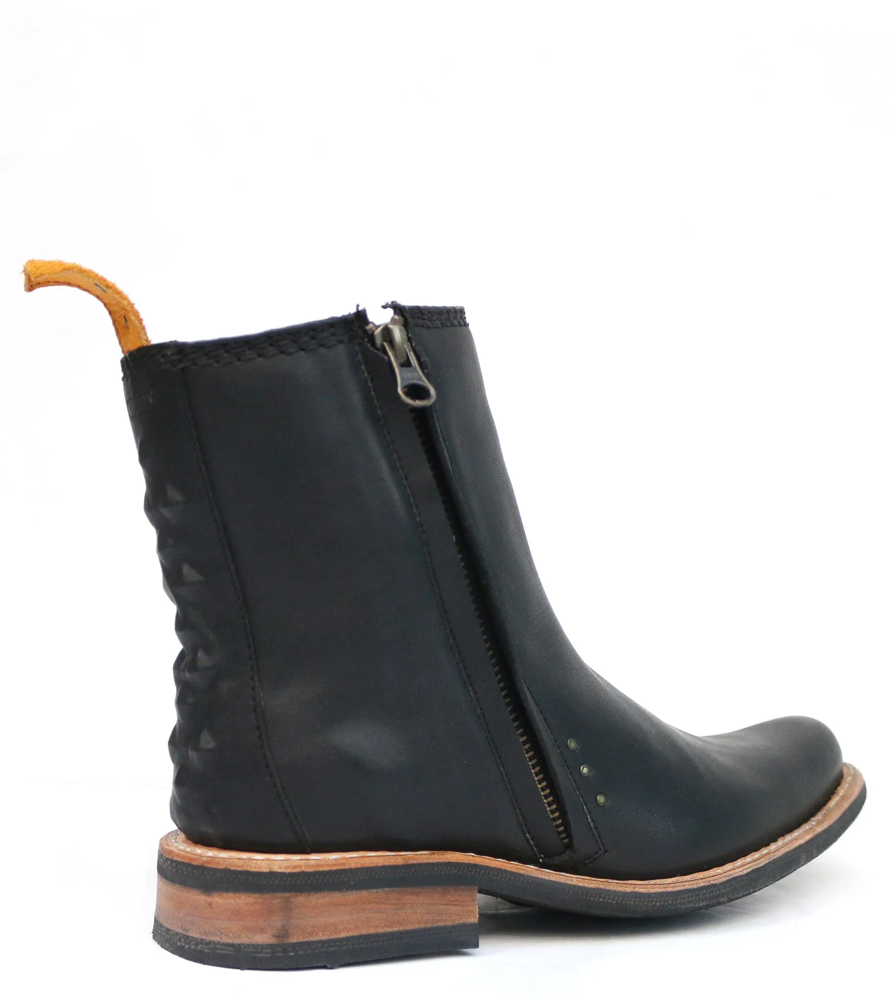 No.1041 TARMAC zip boot Black WOMEN