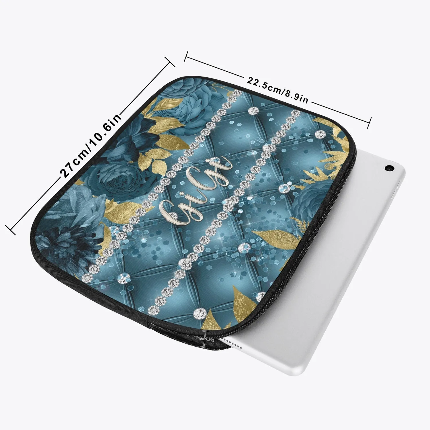 Tablet Sleeve - Teal Floral - GiGi