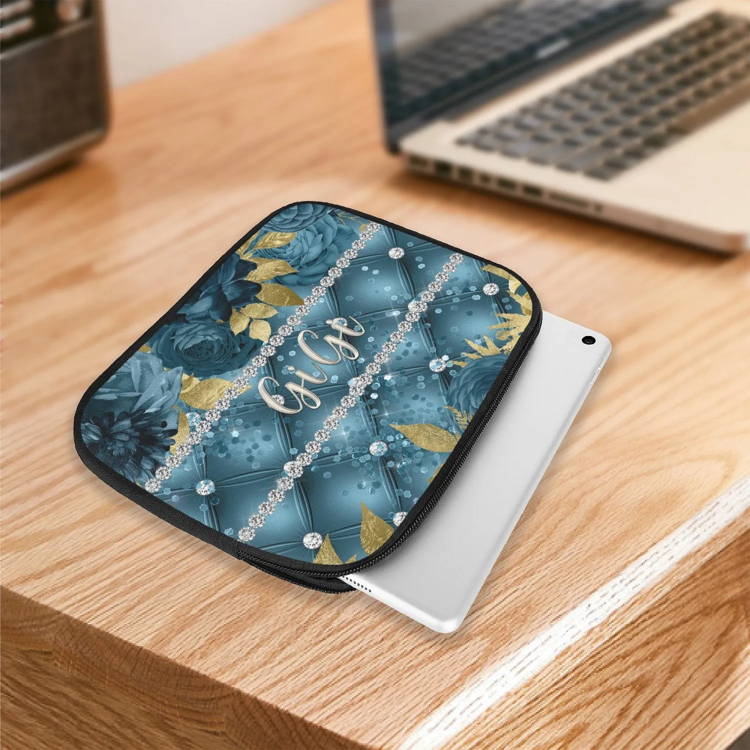 Tablet Sleeve - Teal Floral - GiGi