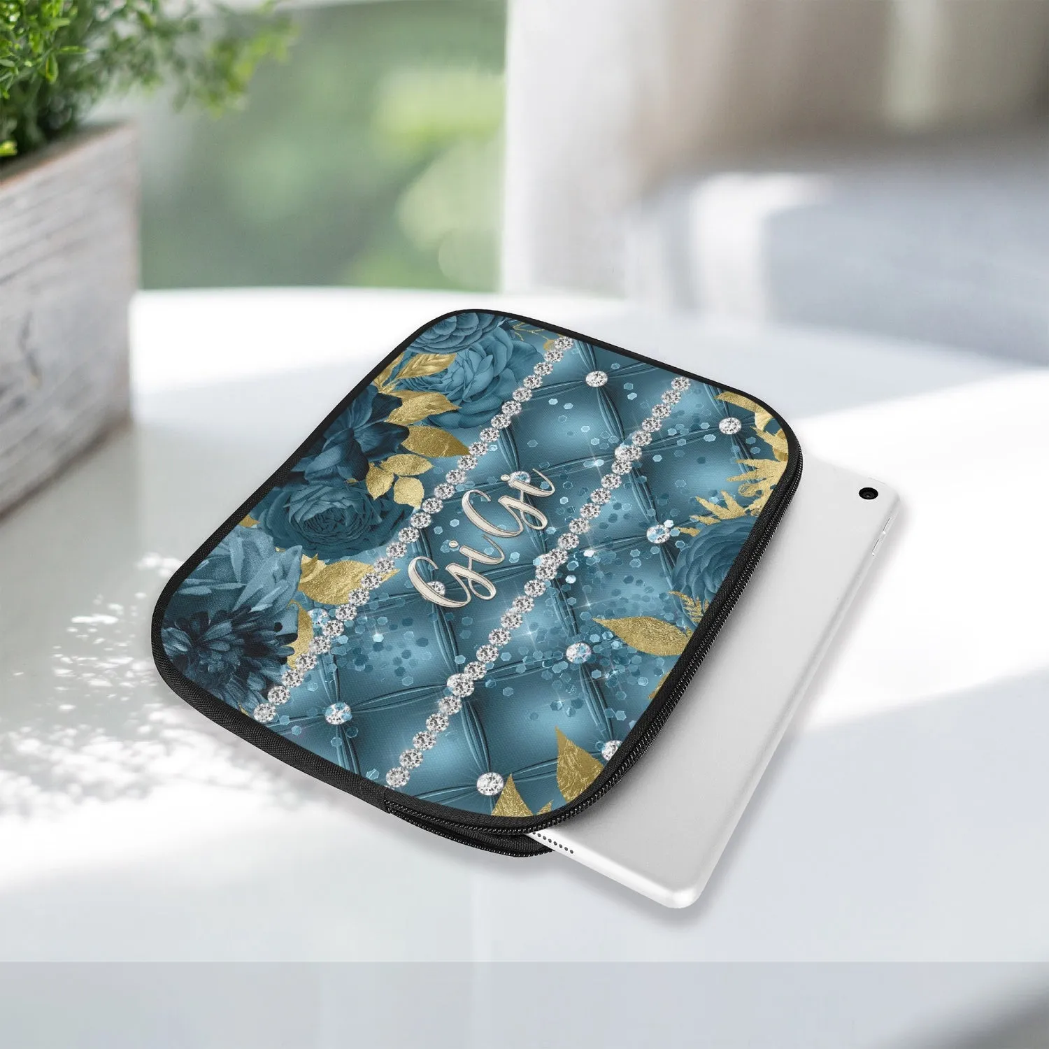 Tablet Sleeve - Teal Floral - GiGi