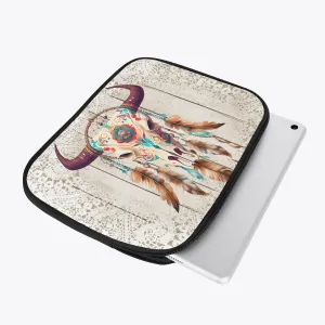 Tablet Sleeve - Western -Boho Skull