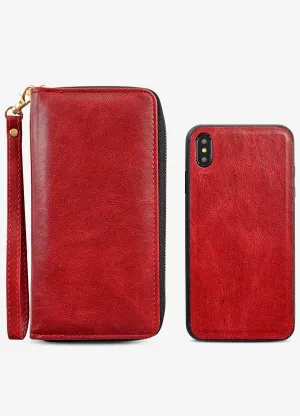 Ultra Slim Wristlet Phone Case in Red