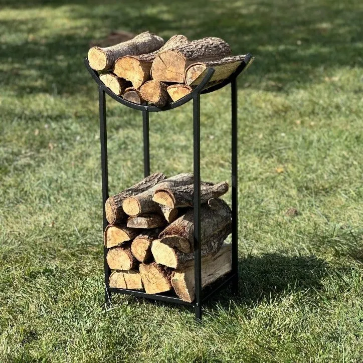 Unique Metal Wood And Kindling Holder